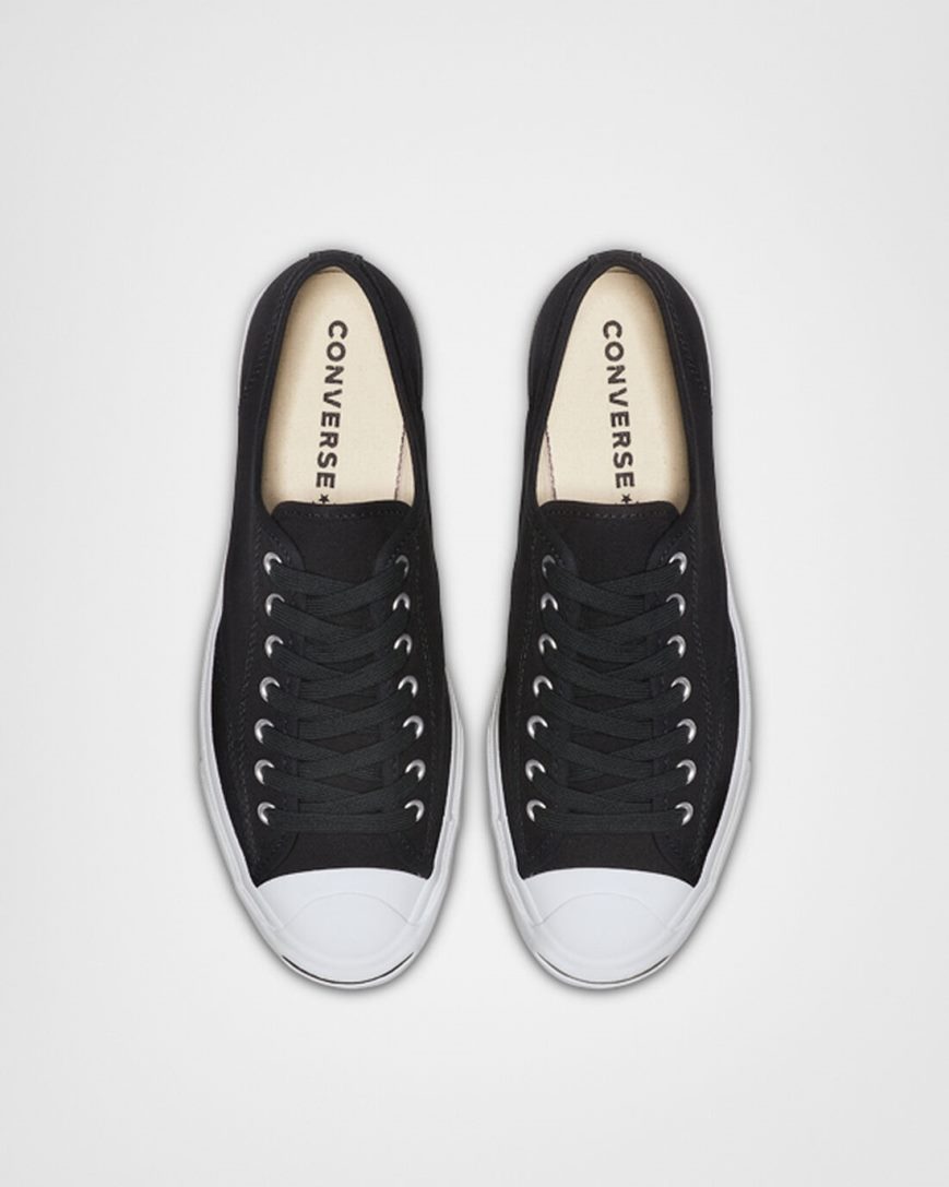 Pánské Boty Nízké Converse Jack Purcell Platene Černé Bílé Černé | CZ BGXC37